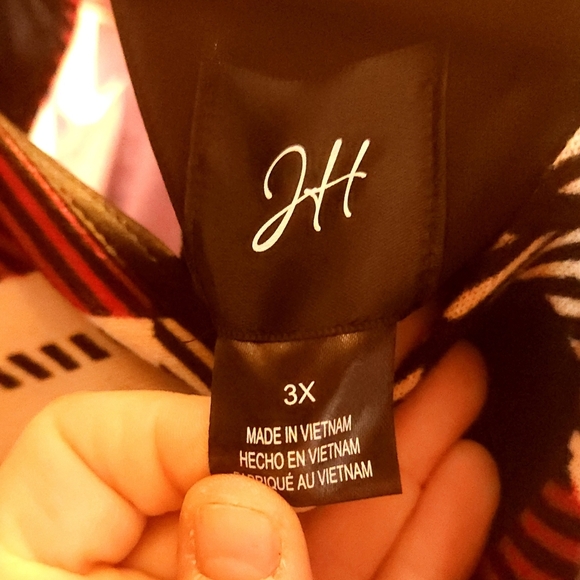 JH Womens New Plus Plaid Red Shift Dress - Picture 10 of 10